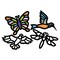 Roylco Stained Glass Frames Pack - Birds and Insects, Pkg of 24